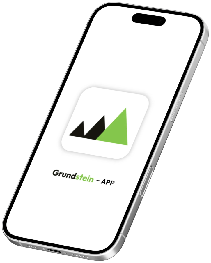 Mockup der Nordstein-App auf dem iPhone